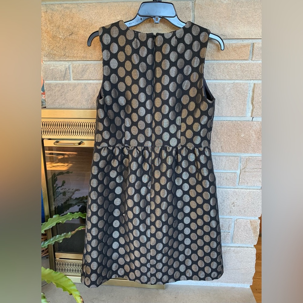 Boden Black and Gold Polka Dot Dress - Picture 5 of 5